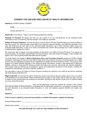 Health Information Consent Form