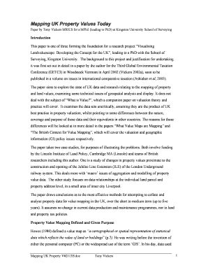 Mapping UK Property Values Today - Tony Vickers - landvaluescape