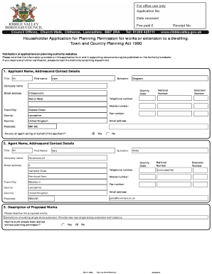 Householder Application for Planning Permission