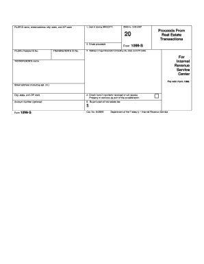 IRS Form 1099-S Certification of Principal Residence