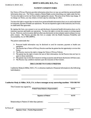 Patient Consent Form