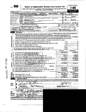 Form 990 Return of Organization Exempt From Income Tax