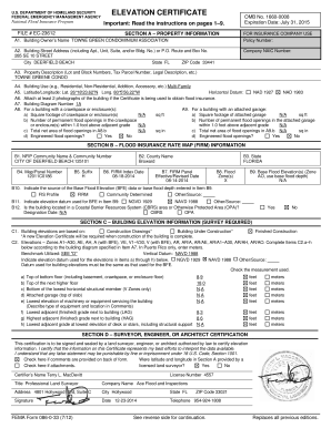 FEMA Elevation Certificate