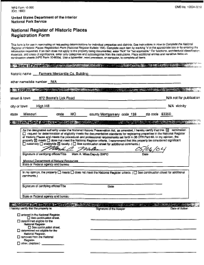 National Register of Historic Places Registration Form