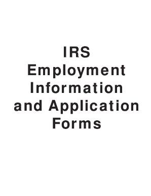 IRS Employment Information and Application Forms
