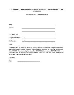 Marketing Consent Form