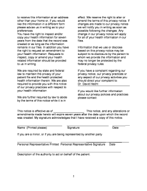 Notice of Privacy Practices