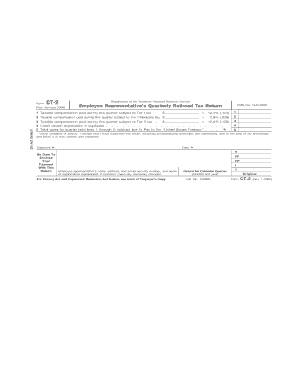Employee Representative's Quarterly Railroad Tax Return