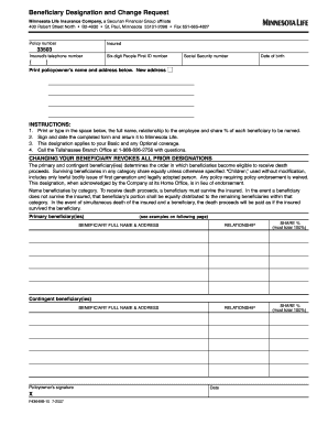 Beneficiary Designation Form