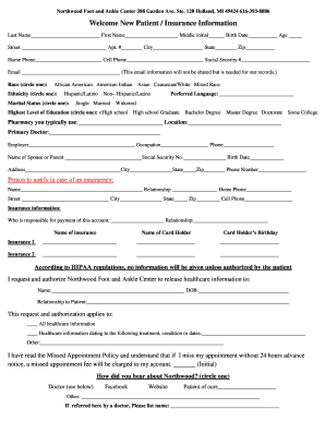 New Patient Registration Form