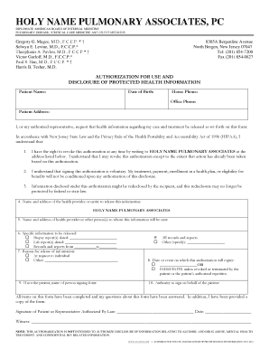 HIPAA Authorization Form