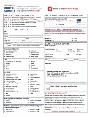 Shop.org Conference Registration Form