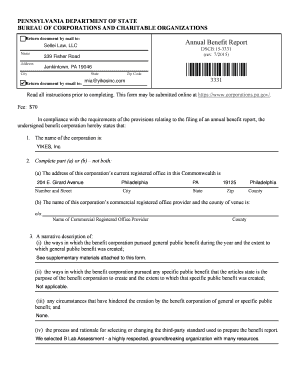 Pennsylvania Annual Benefit Report