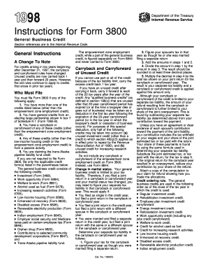 Instructions for Form 3800