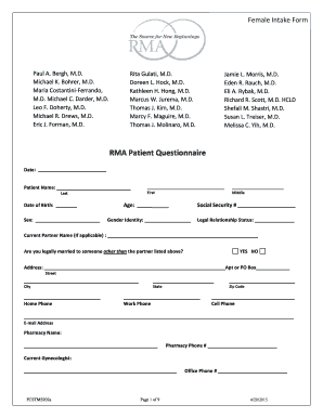 Medical Intake Form - rmanjcom