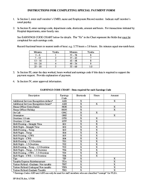 Special Payment Form
