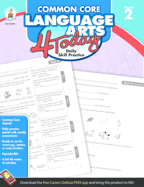 Common Core Language Arts Daily Practice