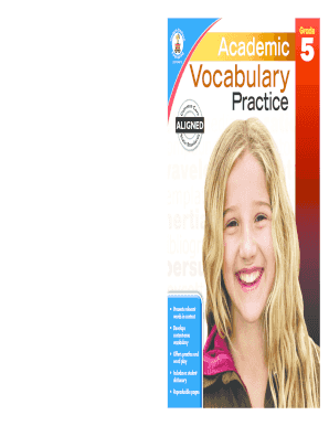 Grade 5 Academic Vocabulary Practice