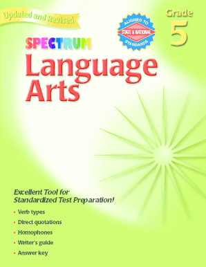 Grade 5 Grammar Worksheet