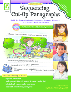 Sequencing Cut-Up Paragraphs Activity Guide