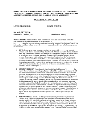 Residential Lease Agreement