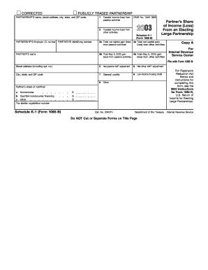 Schedule K-1 Form 1065-B