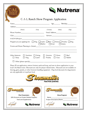 CAL Ranch Show Program Application