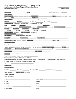 Residential Property Listing Form