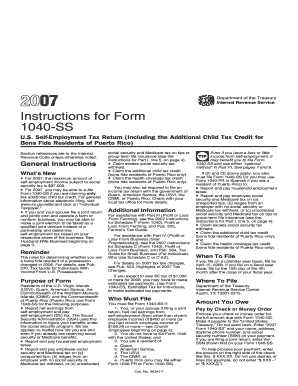 Instructions for Form 1040-SS