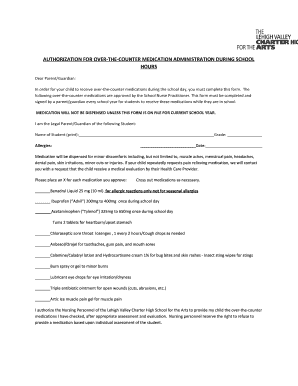 Authorization for Over-the-Counter Medication Administration