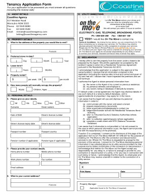 Tenancy Application Form