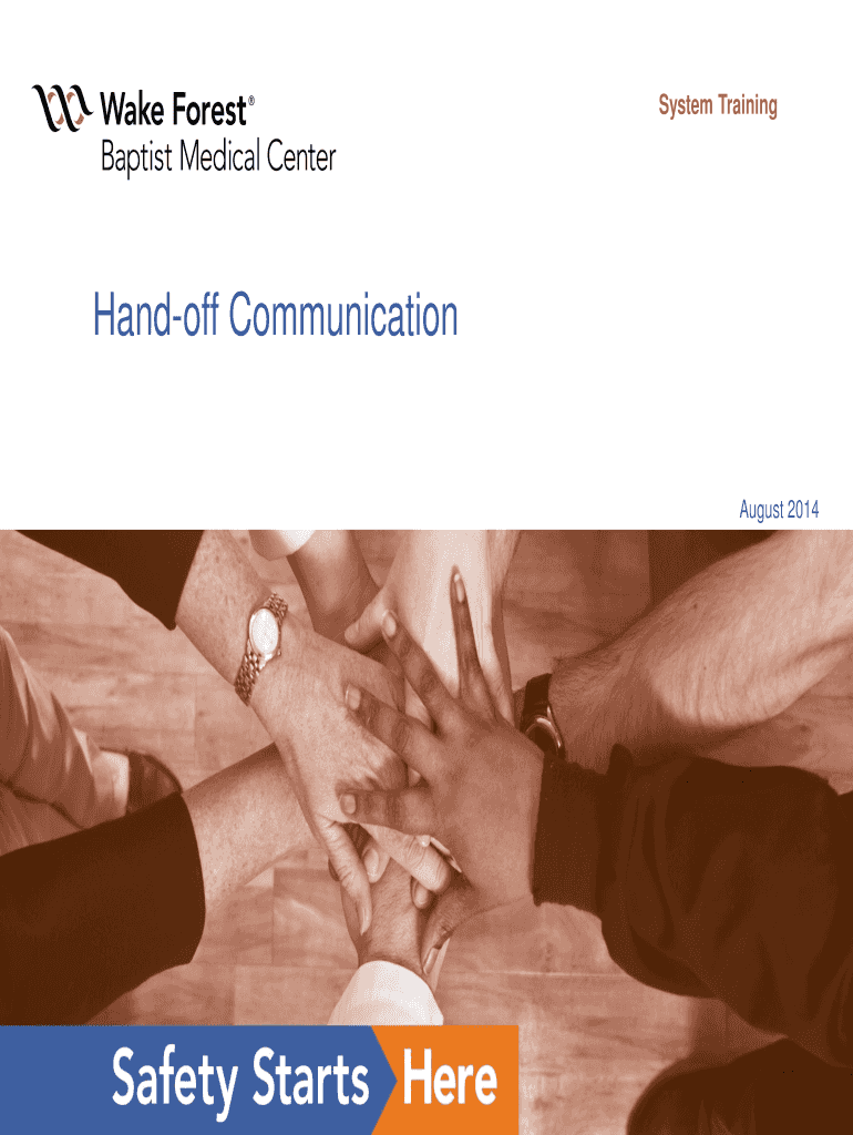Fillable Online Define handoff communication Fax Email Print pdfFiller