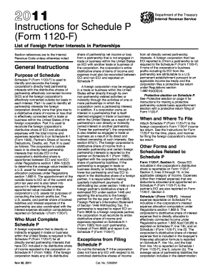 Instructions for Schedule P (Form 1120-F)
