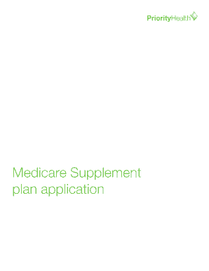Medicare Supplement Plan Application