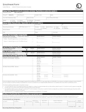 Employee Benefits Enrollment Form