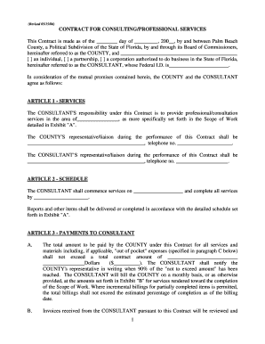 Consulting Services Contract