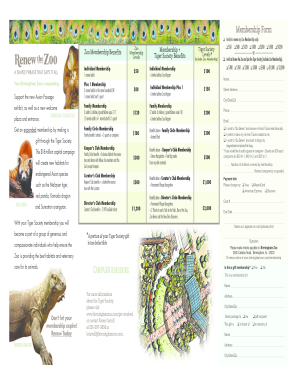 Birmingham Zoo Membership Renewal Form