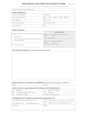 Access to Information Request Form