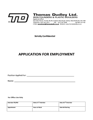 Application for Employment