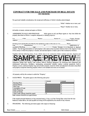 Georgia Real Estate Purchase Agreement