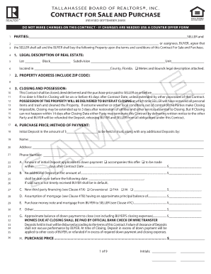 Florida Contract for Sale and Purchase