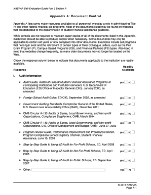 Self-Evaluation Guide for Title IV Programs