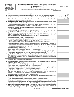 Schedule C Form 5713