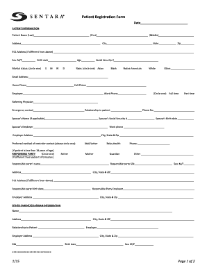 Patient Registration and Consent Form