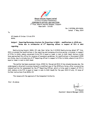 BSNL Annual Performance Appraisal Report