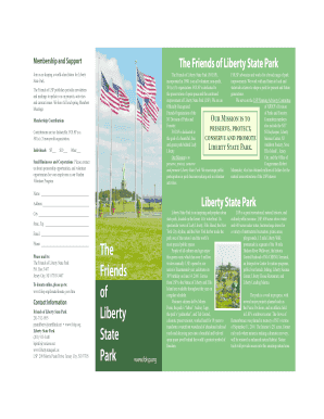 Friends of Liberty State Park Membership Form