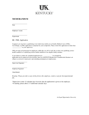 Family Medical Leave Application