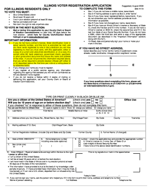 Illinois Voter Registration Application