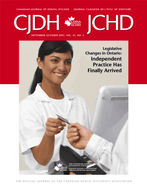 Canadian Journal of Dental Hygiene v41n5 Legislative Changes in Ontario - cdha