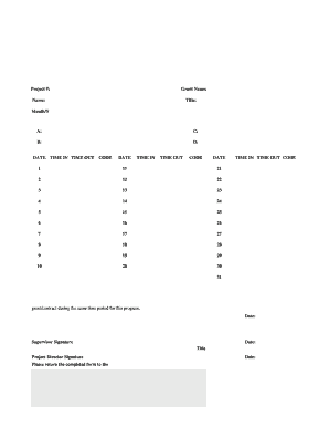 simple timesheet template